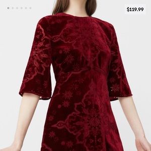 MANGO Velvet Dress